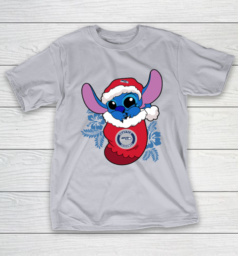 Seattle Seahawks Christmas Stitch In The Sock Funny Disney NFL T-Shirt 7
