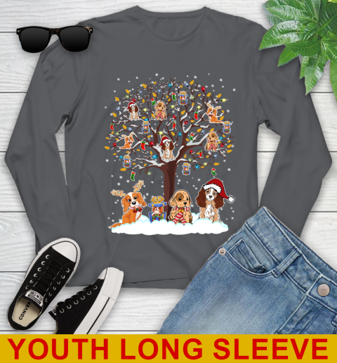 Coker spaniel dog pet lover christmas tree shirt 125
