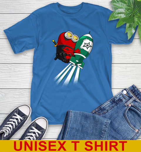 NHL Hockey Dallas Stars Deadpool Minion Marvel Shirt T-Shirt 11
