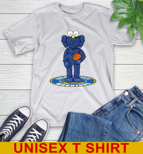 NBA Basketball Golden State Warriors Kaws Bff Blue Figure Shirt T-Shirt 12
