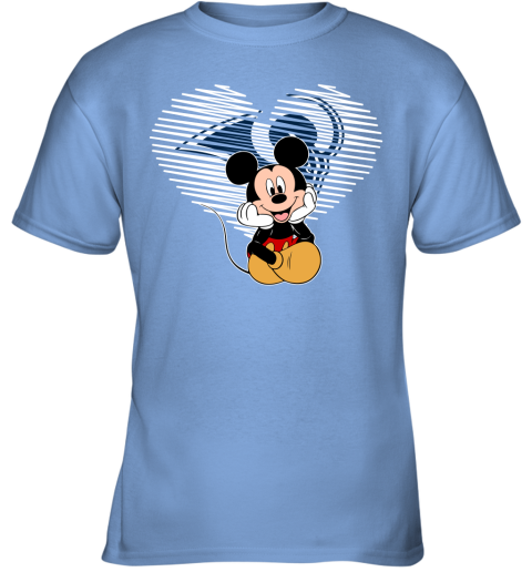 NFL Los Angeles Rams The Heart Mickey Mouse Disney Football T Shirt PSzBU0Bw0Gq youth t shirt 26 95 151514 front carolina blue
