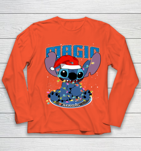 Orlando Magic NBA noel stitch Basketball Christmas Youth Long Sleeve 2