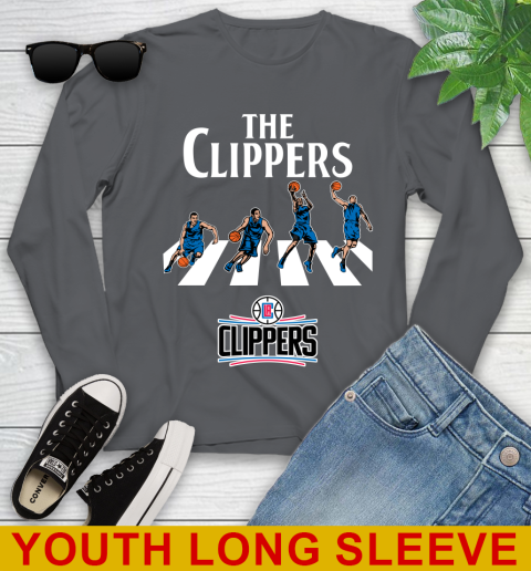 NBA Basketball LA Clippers The Beatles Rock Band Shirt Youth Long Sleeve 9