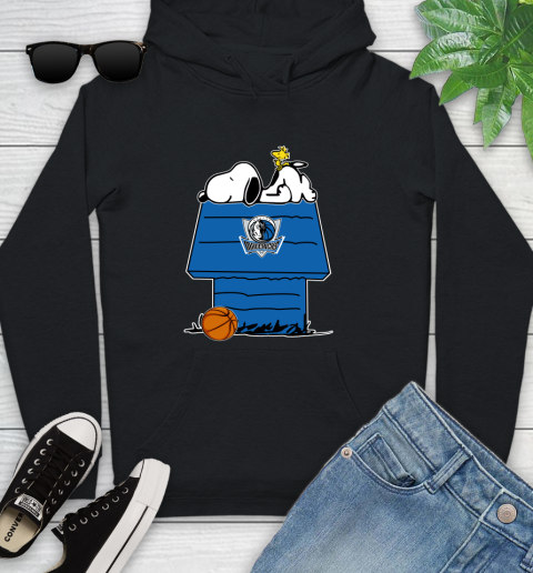 Dallas Mavericks NBA Basketball Snoopy Woodstock The Peanuts Movie Youth Hoodie 2