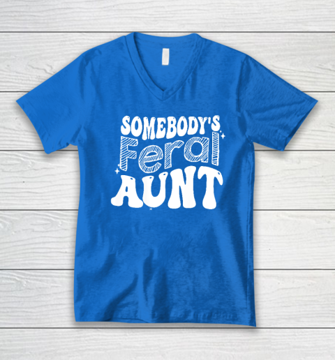 Somebody's Feral Aunt V-Neck T-Shirt - Image 5