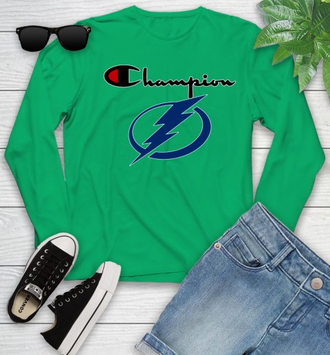 NHL Hockey Tampa Bay Lightning Champion Shirt Youth Long Sleeve 4
