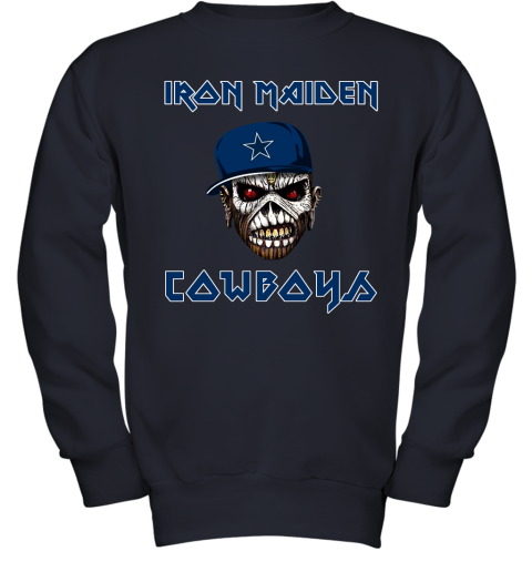 NFL Team Apparel Youth Dallas Cowboys Race Time Navy Long Sleeve T-Shirt