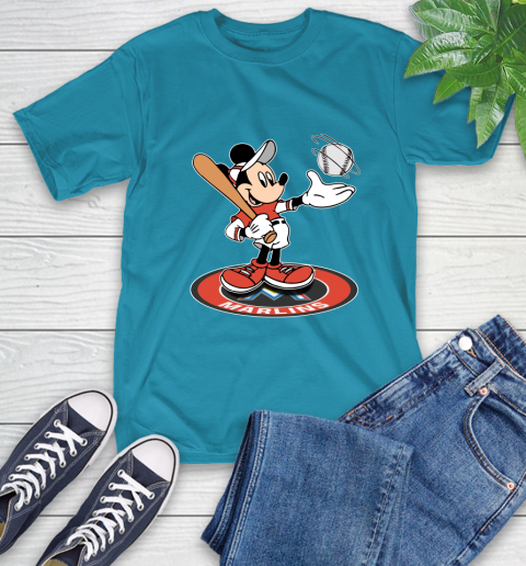 MLB Baseball Miami Marlins Cheerful Mickey Disney Shirt T-Shirt 9