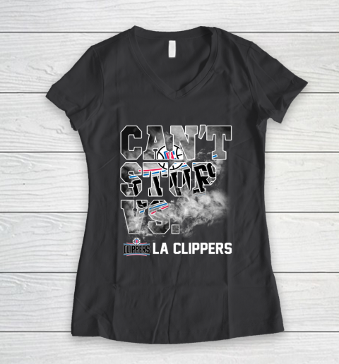 NBA LA Clippers Basketball Can't Stop Vs Women's V-Neck T-Shirt 6