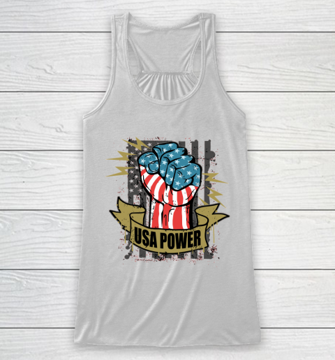 USA Power  Independence Day 4th Of July Racerback Tank