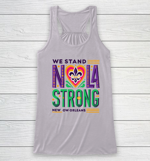 Louisiana Culture We Stand NOLA Strong New Orleans Racerback Tank 2