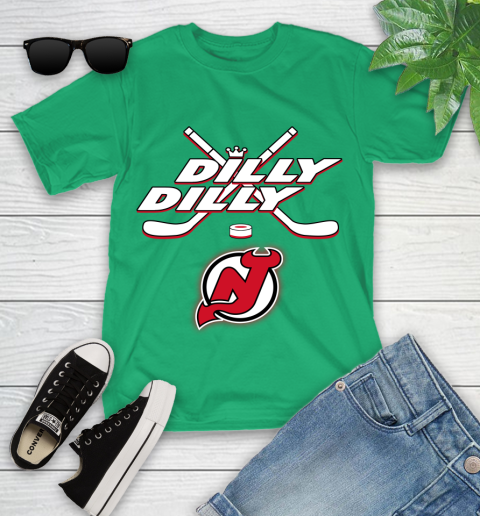 NHL New Jersey Devils Dilly Dilly Hockey Sports Youth T-Shirt 6