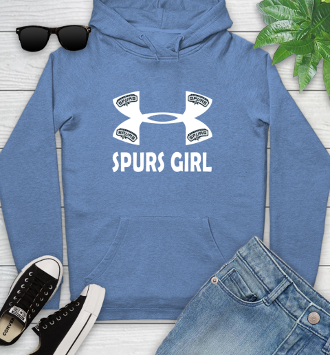 NBA San Antonio Spurs Girl Under Armour Basketball Sports Youth Hoodie 13