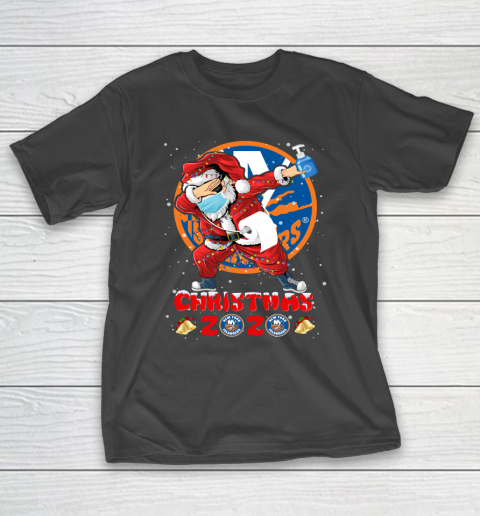 New York Islanders Funny Santa Claus Dabbing Christmas 2020 NHL T-Shirt