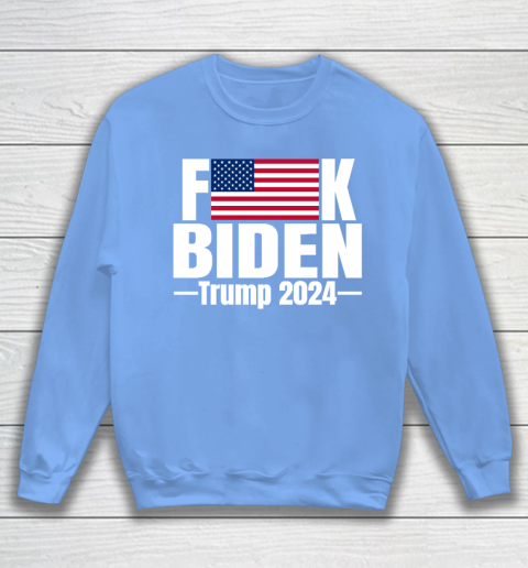 Fuck Biden American Flag Trump 2024 Sweatshirt 8