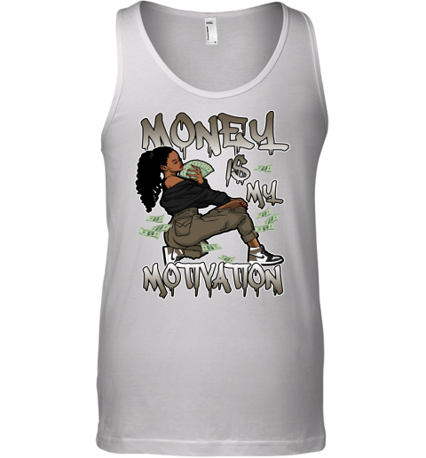 Jordan 1 Mocha Matching Sneaker Tshirt For Woman For Girl Money Is My Motivation White Jordan Shirt