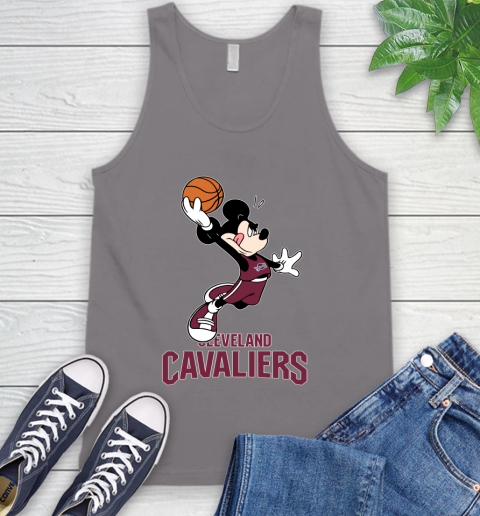 NBA Basketball Cleveland Cavaliers Cheerful Mickey Mouse Shirt Tank Top 7