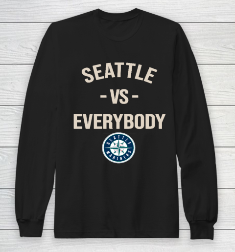 Seattle Mariners Vs Everybody Long Sleeve T-Shirt