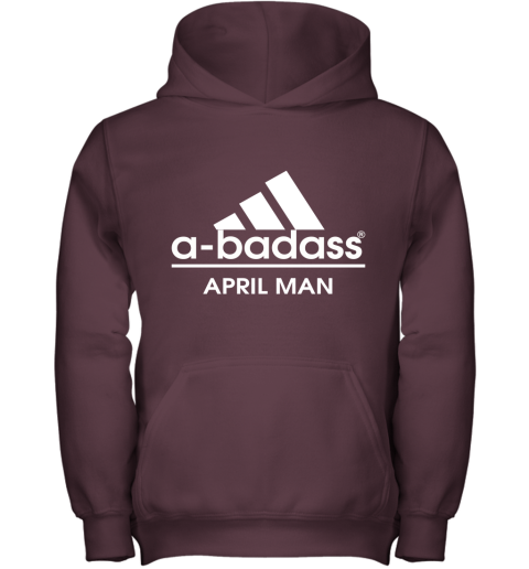 A Badass April Men Are Born In March Youth Hoodie