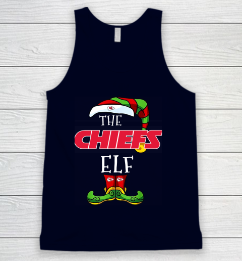 Kansas City Chiefs Christmas ELF Funny NFL Tank Top 2