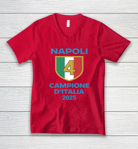 Napoli Campione D'Italia 2025 V-Neck T-Shirt 3