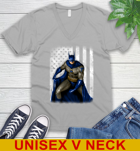 St.Louis Blues NHL Hockey Batman DC American Flag Shirt V-Neck T-Shirt 3