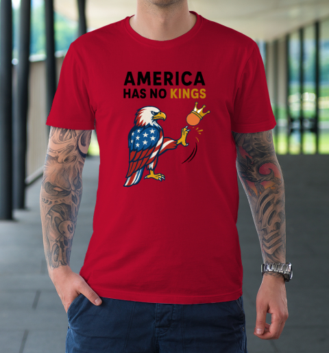 America Has No Kings Eagle Kick Orange Anti Trump T-Shirt 6