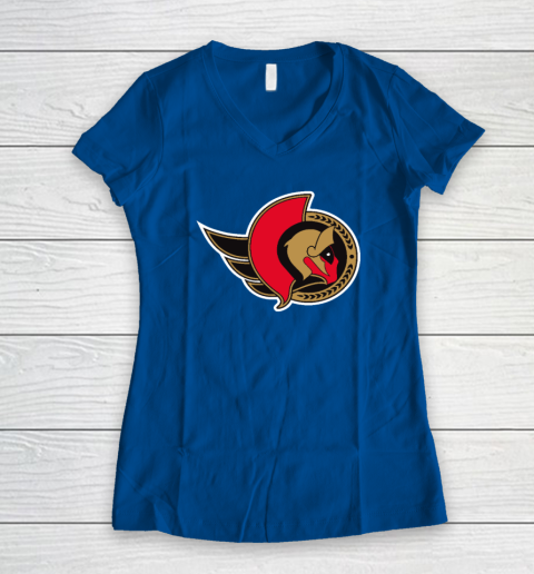 Ottawa Senator Deadpool Funny Women's V-Neck T-Shirt 5