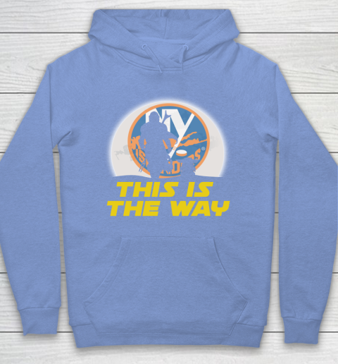New York Islanders NHL Ice Hockey Star Wars Yoda And Mandalorian This Is The Way Hoodie 8