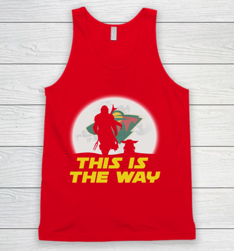 Minnesota Wild NHL Ice Hockey Star Wars Yoda And Mandalorian This Is The Way Tank Top 5