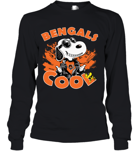 Cincinnati Bengals Snoopy Joe Cool We're Awesome Youth Long Sleeve