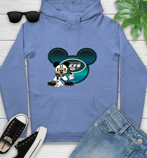 NFL New York Jets Mickey Mouse Disney Football T Shirt Youth Hoodie 12