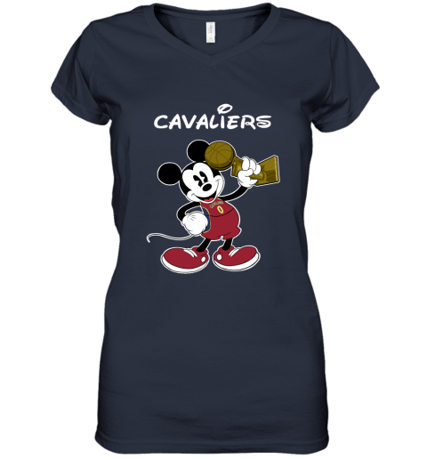 Mickey Cleveland Cavaliers Women's V-Neck T-Shirt