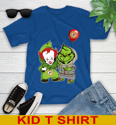 Indiana Pacers Baby Pennywise Grinch Christmas NBA Basketball Youth T-Shirt 9