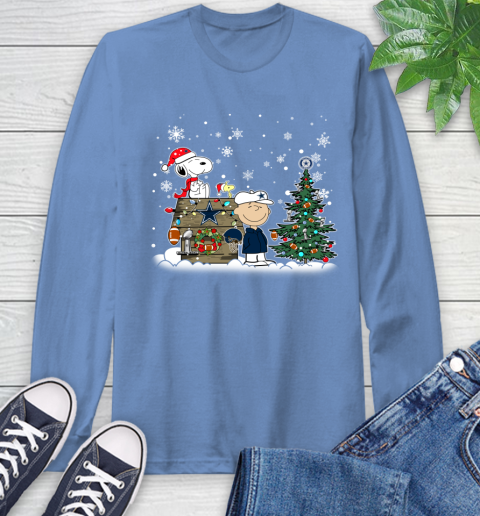 NFL Dallas Cowboys Snoopy Charlie Brown Christmas Football Super Bowl Sports Long Sleeve T-Shirt 12