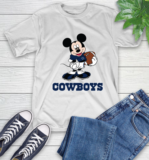 NFL Football Dallas Cowboys Cheerful Mickey Mouse Shirt T-Shirt 2