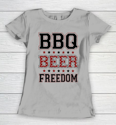 BBQ Beer Freedom Trump Fan Women's T-Shirt 11