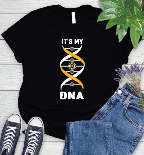 Boston Bruins NHL Hockey It's My DNA Sports Women's T-Shirt