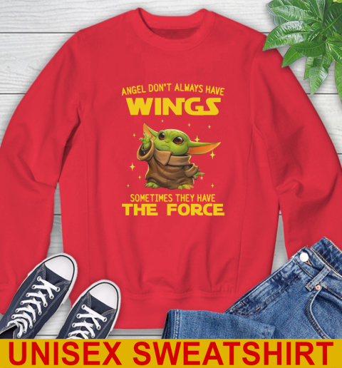 Baby Yoda Angel Don't Always Have Wings They Have The Force Shirt 36