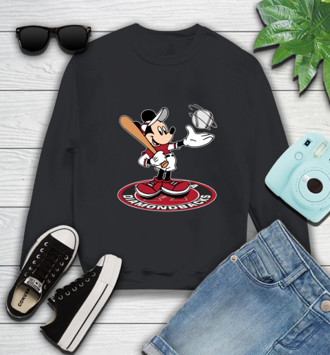MLB Baseball Arizona Diamondbacks Cheerful Mickey Disney Shirt Sweatshirt