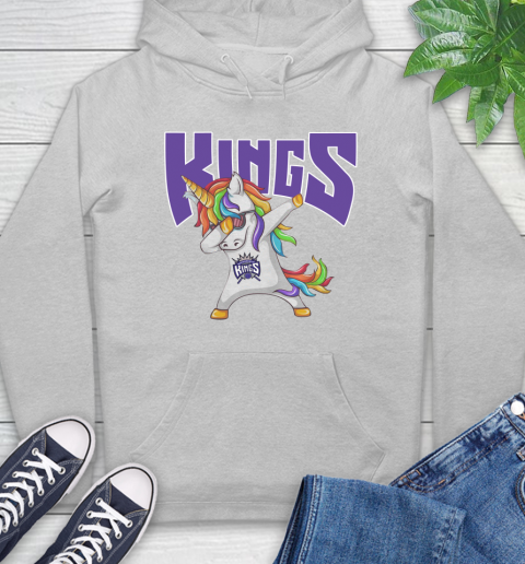 Sacramento Kings NBA Basketball Funny Unicorn Dabbing Sports Hoodie 6