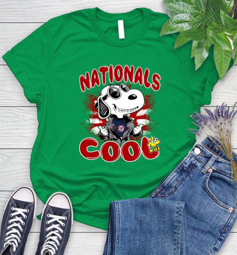 MLB Baseball Washington Nationals Cool Snoopy Shirt Women's T-Shirt 7