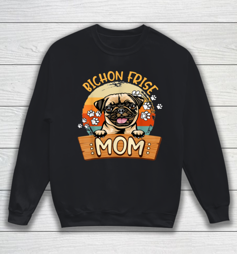 Cute Pug Dog Mom Funny Dog Lovers Sweatshirt