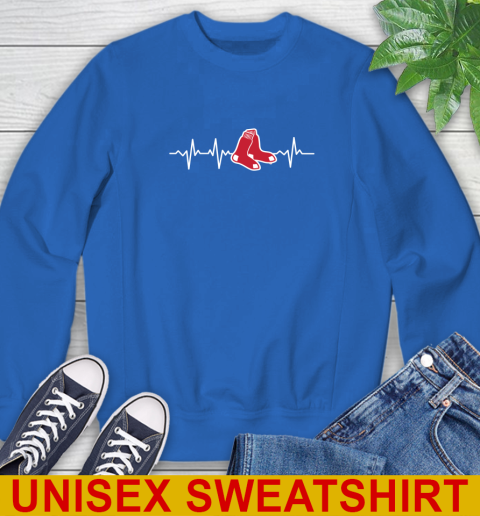 Boston Red Sox MLB Baseball Heart Beat Shirt Sweatshirt 11