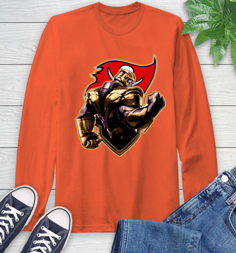 NFL Thanos Avengers Endgame Football Sports Tampa Bay Buccaneers Long Sleeve T-Shirt 5