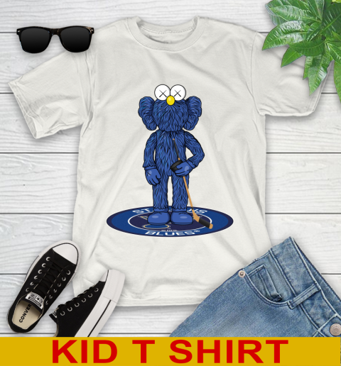NHL Hockey St.Louis Blues Kaws Bff Blue Figure Shirt Youth T-Shirt