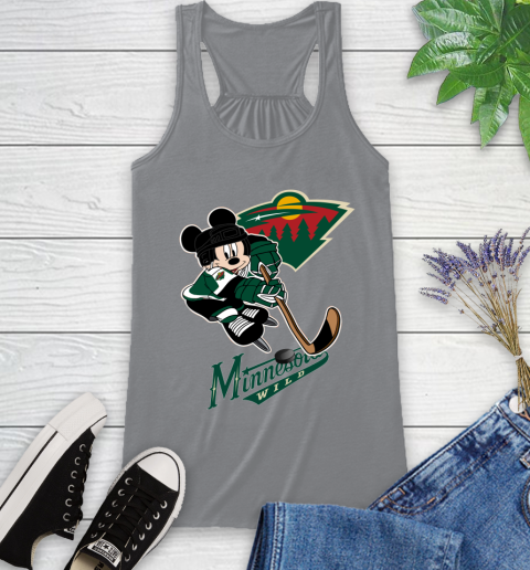 NHL Minnesota Wild Mickey Mouse Disney Hockey T Shirt Racerback Tank 5