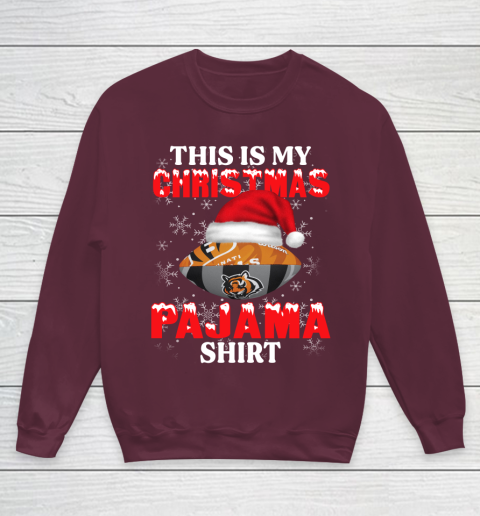 Cincinnati Bengals This Is My Christmas Pajama Shirt NFL Youth Sweatshirt 4