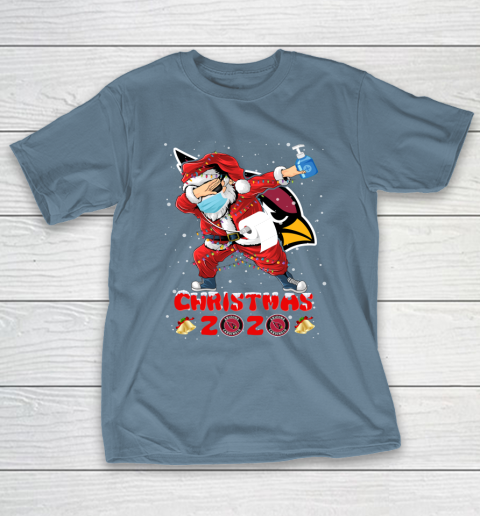 Arizona Cardinals Funny Santa Claus Dabbing Christmas 2020 NFL T-Shirt 6