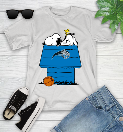 Orlando Magic NBA Basketball Snoopy Woodstock The Peanuts Movie Youth T-Shirt